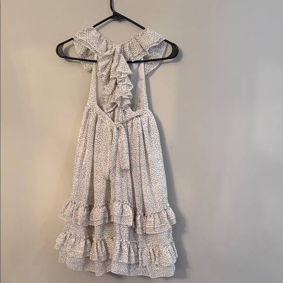 Charming Cream Ruffle Dress - Picture 5 of 7